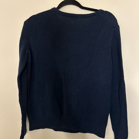 Falls Creek Dark Blue Knit Sweater - Picture 2 of 3